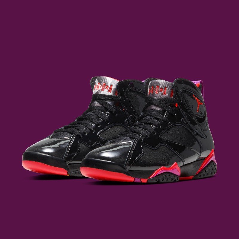 air jordan vii black gloss